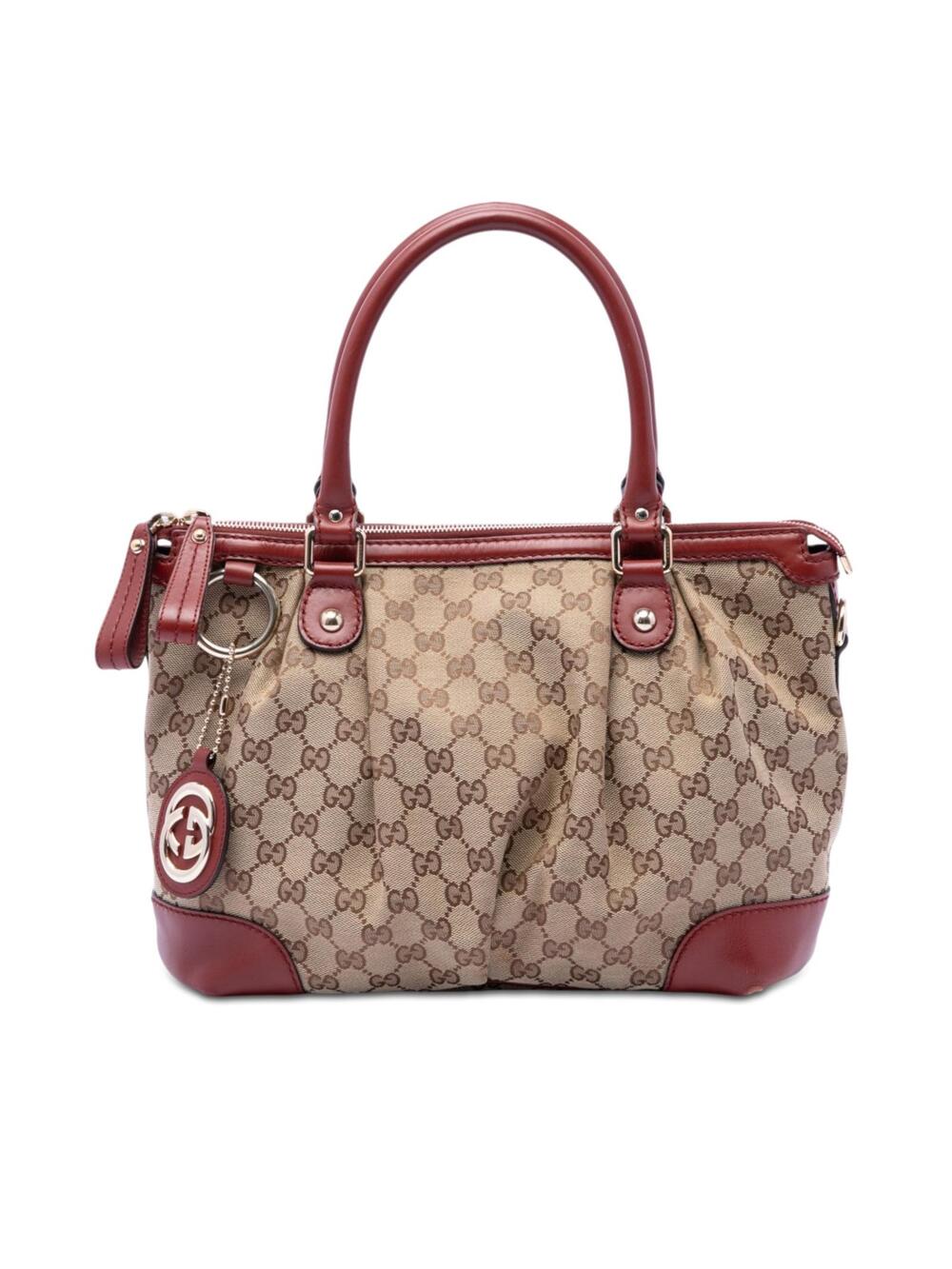 Gucci Gg Canvas Sukey Satchel Pre-Loved #292659G48B